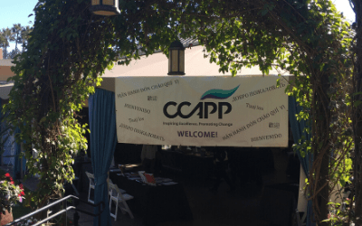 CCAPP welcome banner in several languages