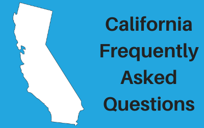 California Frequently Asked Questions