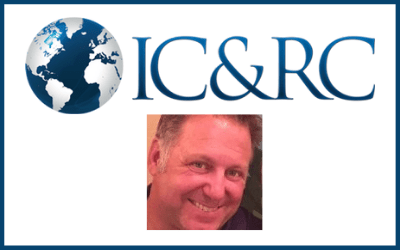 The IC&RC logo, with a photo of Mark Attanasi