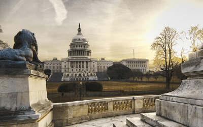 a sepia-toned photo of the Capitol building in Washington, DC