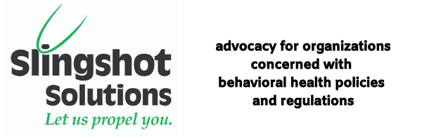 Slingshot Solutions: Let us propel you. Advocacy for organizations concerned with behavioral health policies and regulations