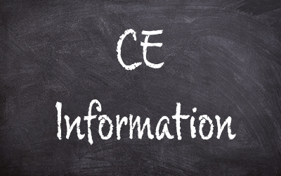 a chalkboard with the words 'CE Information' written on it