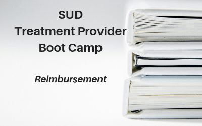 Webinar: SUD Treatment Provider Boot Camp — Reimbursement